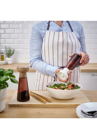 2 Adet Baharat Öğütücü, MeridyenDukkan Cam-Kahverengi Amber Renk 19 cm, 2 Parça Baharat Değirmeni Modern