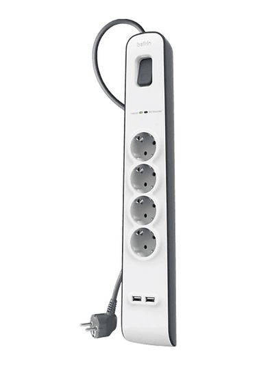 Belkın Bsv401vf 2 Metre 4'lü Akım Korumalı Priz Beyaz