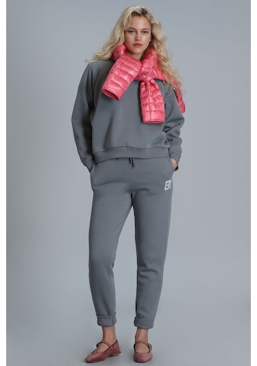 Lufian Uwen Örme Kadın Sweatshirt - Nefti Yeşil 122030001100640