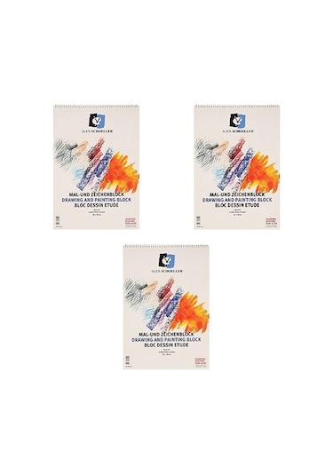 Alex Schoeller Spiralli Resim Defteri 15 Yaprak 165 Gr 35 x 50 CM