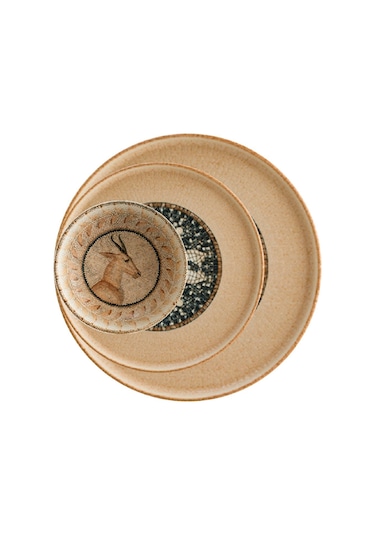 Bonna Porselen Mezopotamya Mozaik Kahve 18 Parça Set