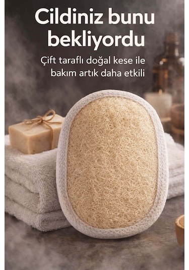 Kabak Lifli Oval Lastikli Yüz Ve Vücut Kesesi