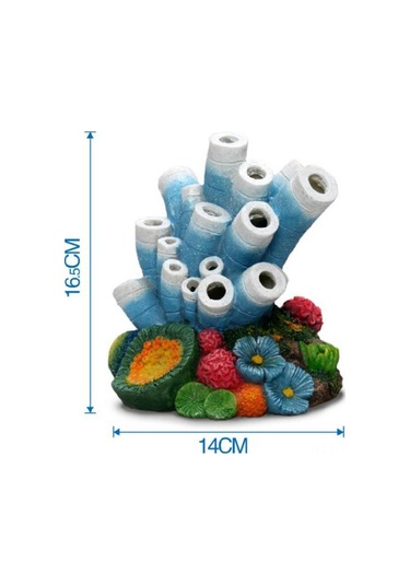 Yifomall Akvaryum Dekorasyonu Zenginleştirici Baloncuk Taşı: Çoklu Baloncuklu Orman Mercan Simülasyonu Kutu Paketli - Zenginleyici Ve Dekoratif