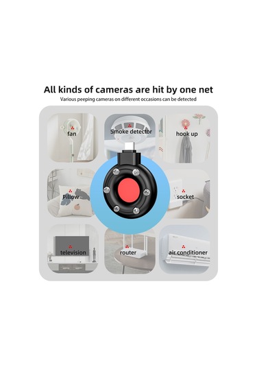 Sones S300 Usb-c/type-c Girişli Kızılötesi Dedektörlü Otel Kamerası Gizli Çekim Önleyici Tarayıcı Siyah Siyah