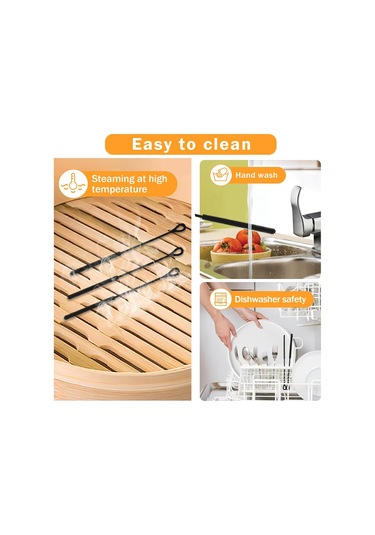 Shineyee 2 Adet 25cm Silikon Pipet Temizleme Fırçası - Esnek Çelik Çekirdekli, Yeniden Kullanılabilir, Uzun Saplı Yumuşak Tüylü, Cam Pipetler Ve Karıştırma Bardakları İçin Uygun 6mm+9mm Siyah