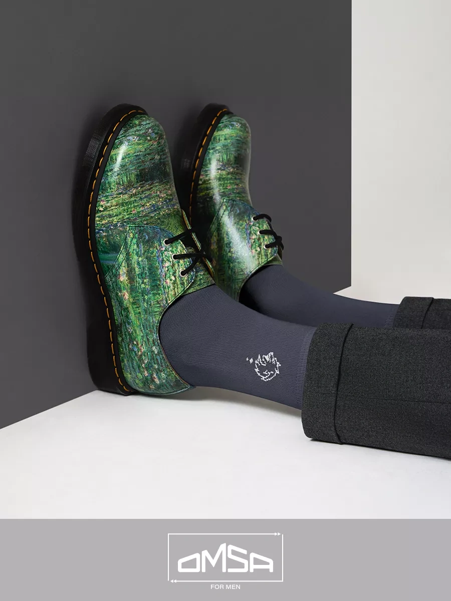 Omsa Desenli Yüksek Pamuklu Çoraplar 10 Çift 104323082 Koyu Gri