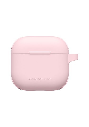 Airpods 4 Kılıf Amazingthing Airbag Köşe Tasarımlı Omni Serisi Silikon Kılıf Pembe