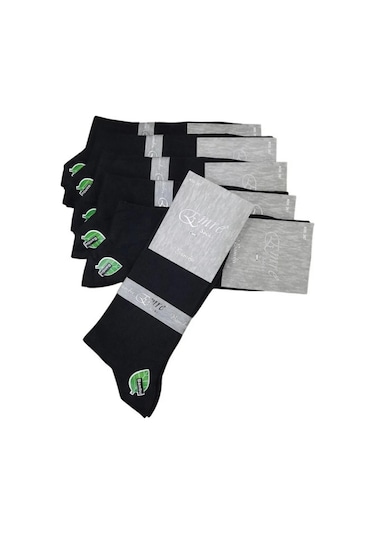 Emre Erkek Bambu Mevsimlik Soket Çorap 267 - 6 Adet Siyah