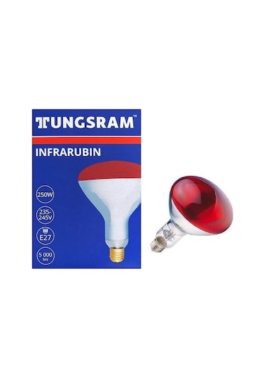 Tungsram 250 Watt Infrared Ampul Kırmızı