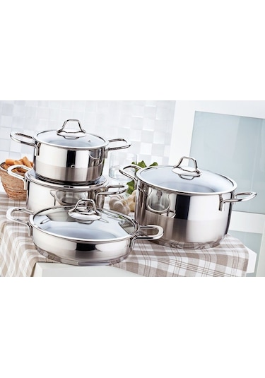 Gülsan Şelale 8 Parça  Tencere Seti