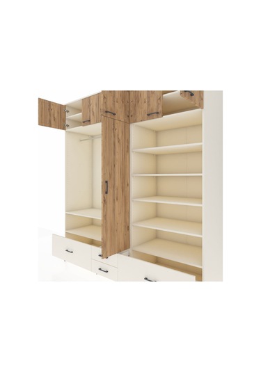 Kronos Dolap 18 Raflı 4 Çekmeceli Tek Askılı 220x59x243 Aytaşı-çam/aytaşı Atlas Çam/aytası Kronos Dolap 18 Raflı 4 Çekmeceli Tek Askılı 220x59x243 Aytaşı-çam/aytaşı Atlas Çam/aytası