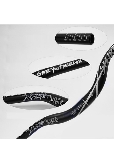 Suntek Dağ Bisikleti Yükseltici Çubuğu Ekstra Uzun Mtb Bmx Dh Siyah