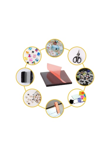 Yapışkanlı Mıknatıs Magnet, Güçlü Süsleme Mıknatısı, Adet Seçmeli 60 Adet