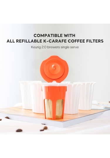 Sones Keurig 2.0 Kahve Kapsül Kupası Tek Kullanımlık Kağıt Filtre İçin 100 Adet