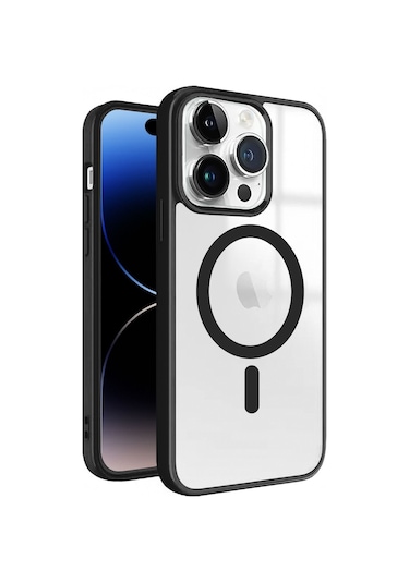 İphone 14 Pro Magsafe Özellikli Renkli Clear Case Kapak