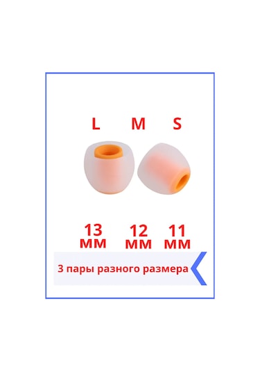 Discount Store Kulaklıklar İçin Evrensel Kulak Yastıkları 3 Çift S, M, L 325846953 Siyah