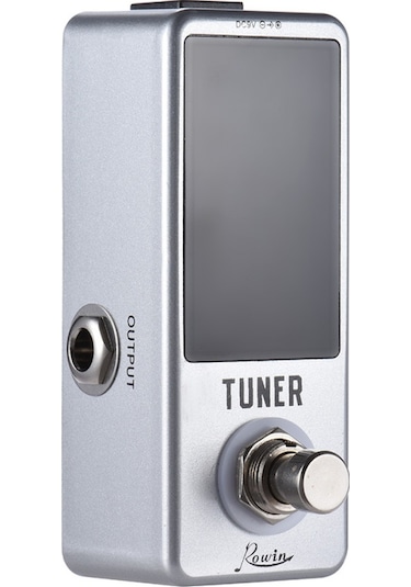 Mini Kromatik Tuner Pedal Etkisi Led Ekranlı Gitar Bas İçin Gerçek Bypass