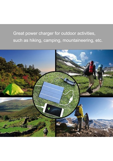 Hfambition 5v 3.5w Çok Kristal Güneş Paneli - Akıllı Telefon Ve 18650 Pil Şarj Cihazı, Usb Ve Dc Kablolu, Taşınabilir Outdoor Enerji Kaynağı