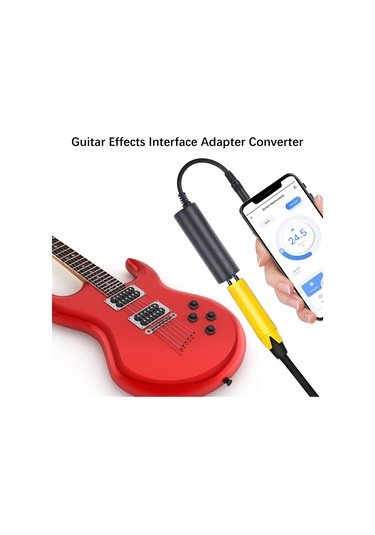 Suofeng İphone/ipad/ipod İçin 3.5mm Gitar Ses Arabirimi Ve Efektör Bağlantı Kablosu