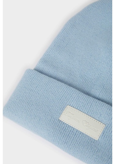 Defacto Kadın Dokuma Etiketli Bere F3163ax25wnbe2 Mavi-be2