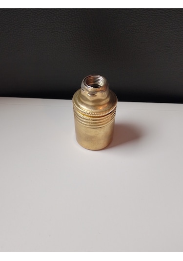 Orgun Dekoratif E14 Düz Sarı Metal Duy 10 'lu
