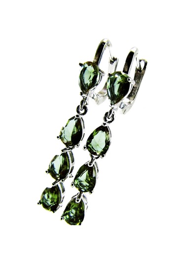 Gümüş Damla Zultanit Taşlı Kadın Küpesi