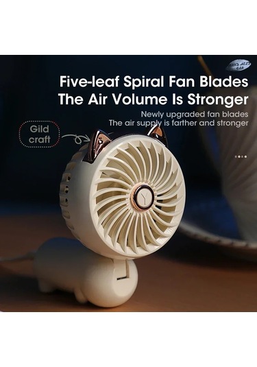 Ambition Pembe Yaz Yeni Taşınabilir El Küçük Fan Usb Şarj Mini