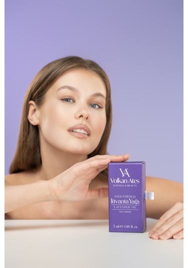 Volkan Ates Natural & Beauty Lavandula Angustifolia Saf Lavanta Yağı Cam Damlalıklı 5 ML