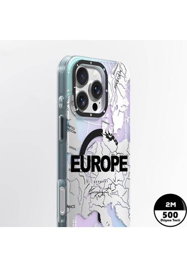 İphone 16 Pro Uyumlu Kılıf Magsafe Şarj Özellikli Youngkit Universal Serisi Kapak Siyah