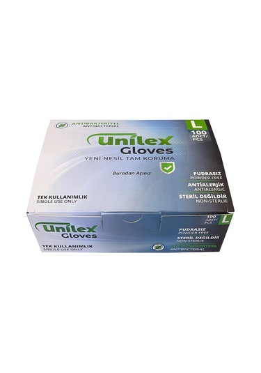 Unilex Tek Kullanımlık Eldiven 100'lü L L