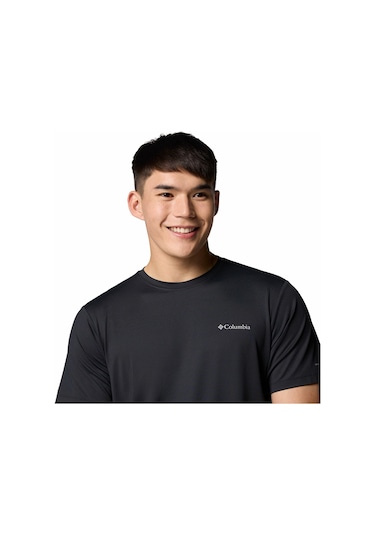 Columbia Ao1671 Tech Trail Utility Ss Crew Erkek T-shirt-33095 Siyah