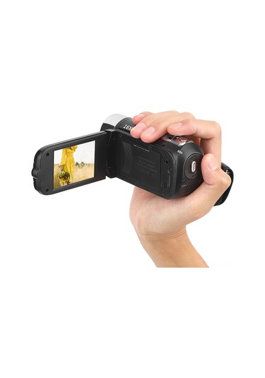 Geeroyoo Dh-90 Dijital Kamkorder: 4k Video & 48m Fotoğraf Çekimi, 16x Dijital Zoom, 2.7 İnç Döner Lcd Ekran, 32gb Hafıza Desteği, Dahili Pil