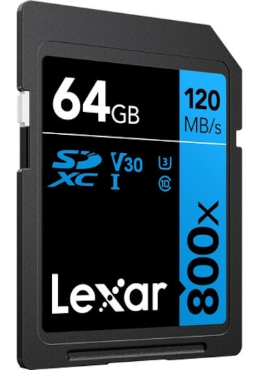 Lexar BLUE Series 64 GB High-Performance 800x UHS-I SDXC Hafıza Kartı