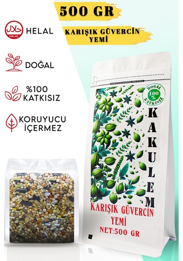 Kakulem Sertifikalı Geliştiren Lüks Karışık Güvercin Yemi 500 Gr