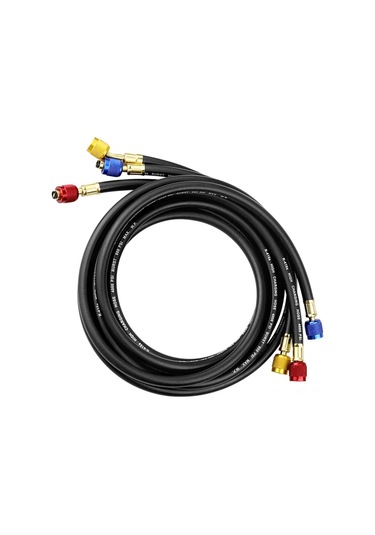 Konesam Hvac Manifold Seti - R134a, R410a, R22 İçin Yüksek Basınçlı Soğutucu Şarj Hortumları Ve Vanalar