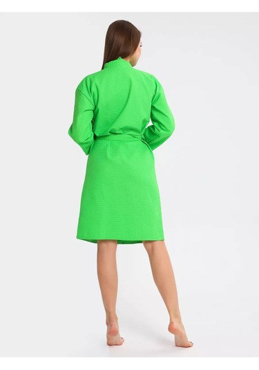 Inteteks Vafelli Kimonolu Banyo Bornozu, Hamam Ve Sauna İç 191939402 Gri