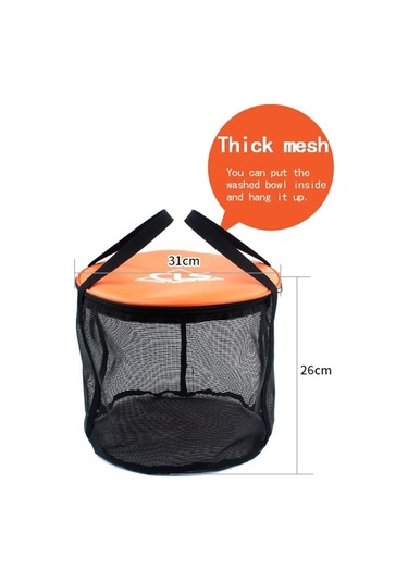 Outdoor 30l 4 In 1 Pvc Katlanır Çift Balıkçı Sepeti