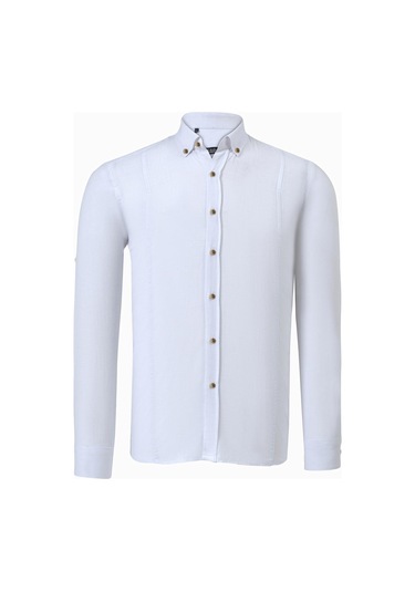 G721 Dewberry Erkek Gömlek-açık Beyaz Açık Beyaz