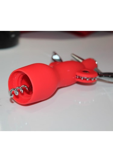 Paslanmaz Çelik Tirbuşon Açacak Kırmızı Şarap Açacağı Çok Renkli