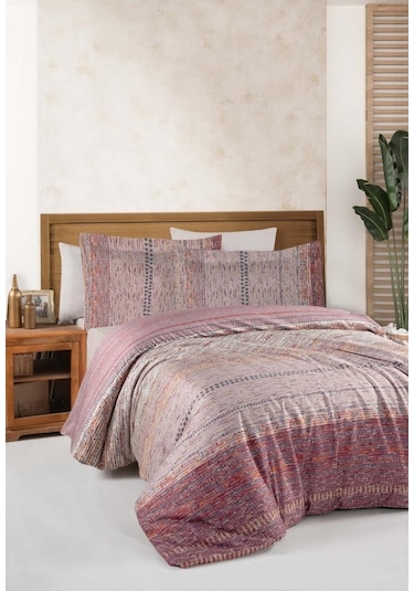 Ranforce Tek Kişilik Nevresim Takımı Kiremit Tıle