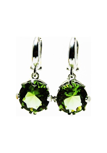 Lilahgümüştrgümüş Zultanit Yuvarlak Taşlı Kadın Kolye Küpe