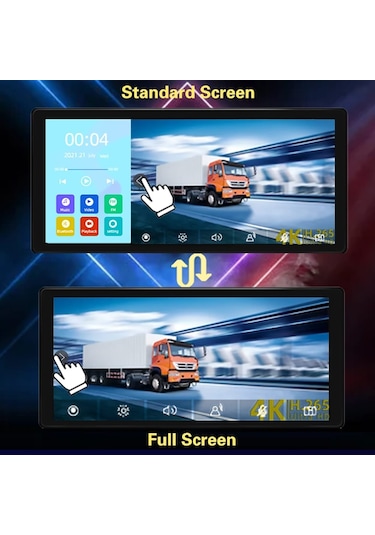 4 Kameralı 10,36 İnç Dokunmatik Mp5 Bluetooth 4k Ahd Dvr Set