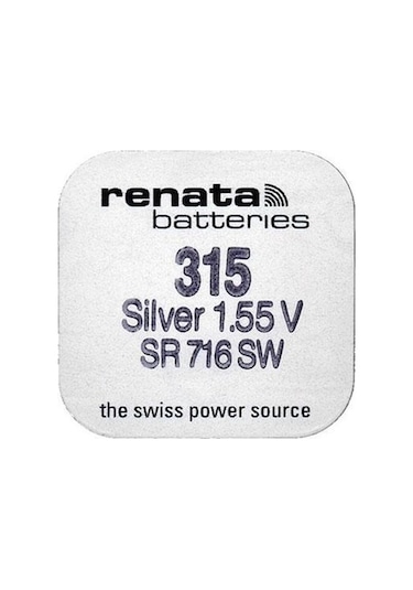 Renata 315 SR716SW 1.55V Saat Pili