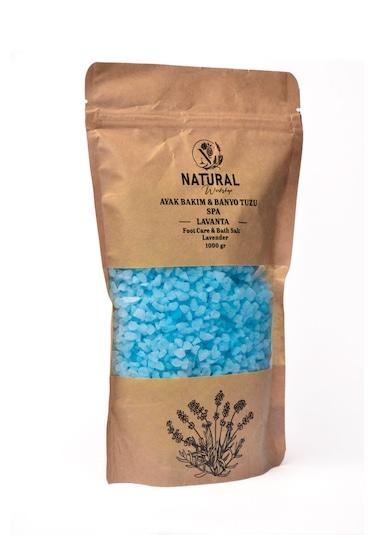Natural Ayak Bakım Ve Banyo Tuzu Lavanta 1000 Gr