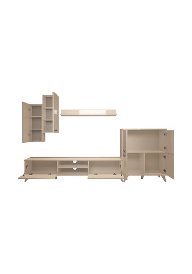 Decoraktiv Eko 6 Mdf Dvd Retro Tv Ünitesi Tv Sehpası Beyaz