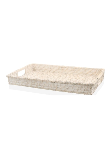 The Mia Hasır Tepsi Dikdörtgen 45x31x6 Cm
