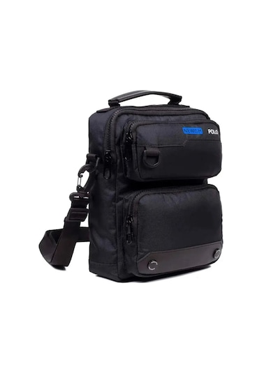 Newish Polo Çift Gözlü Postacı Omuz Çantası Lacivert - Siyah