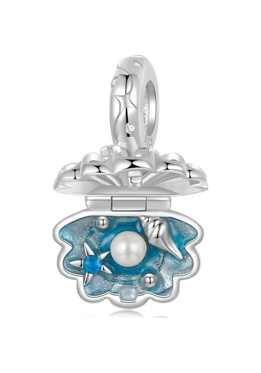 S925 Ayar Gümüş Açılabilir Ve Kapatılabilir İçi Boş Üç Boyutlu Tarak Boncuk Kolye Scc2884 Çok Renkli