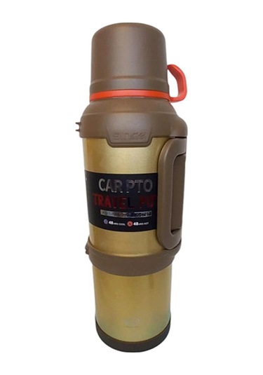 4lt Çelik Termos Kampçı Termosu Sarı Sarı