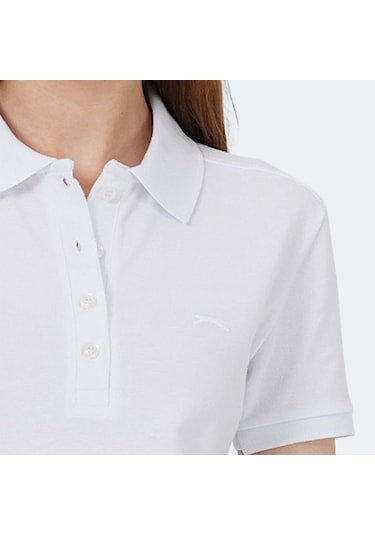 Slazenger VERA I Kadın Polo Yaka Beyaz Tişört